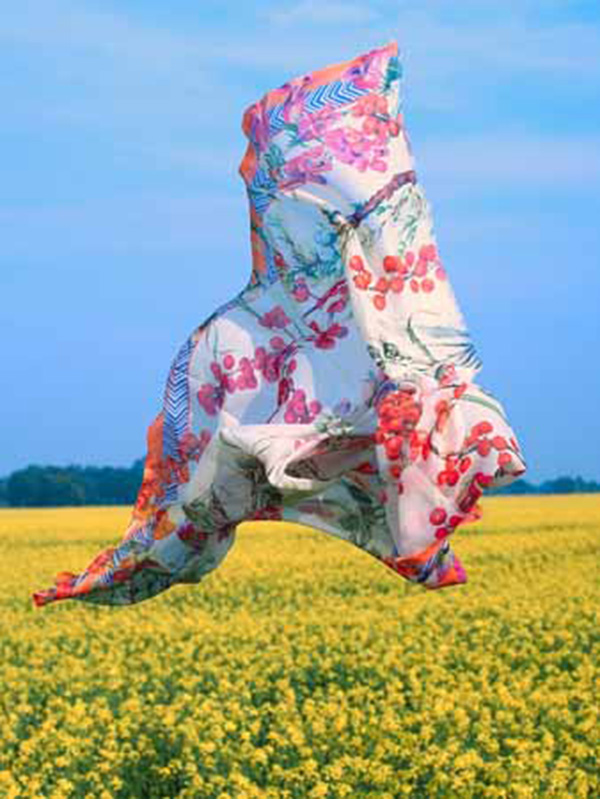 Botanical Print Modal Cotton Scarf