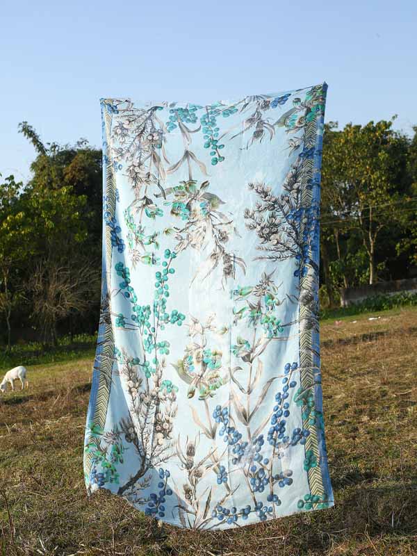 Floral Print Modal Cotton Scarf