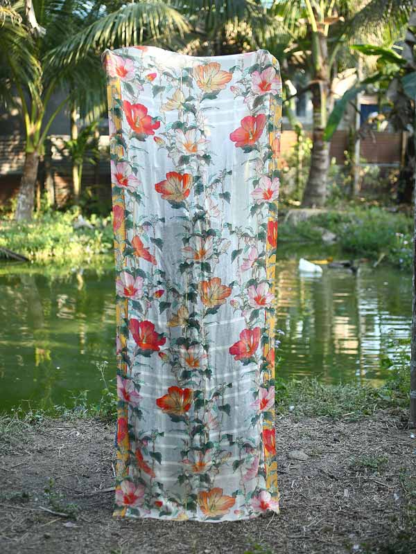 Interfloral Print Scarf