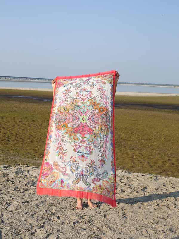 Fusion Paisley Print Scarf