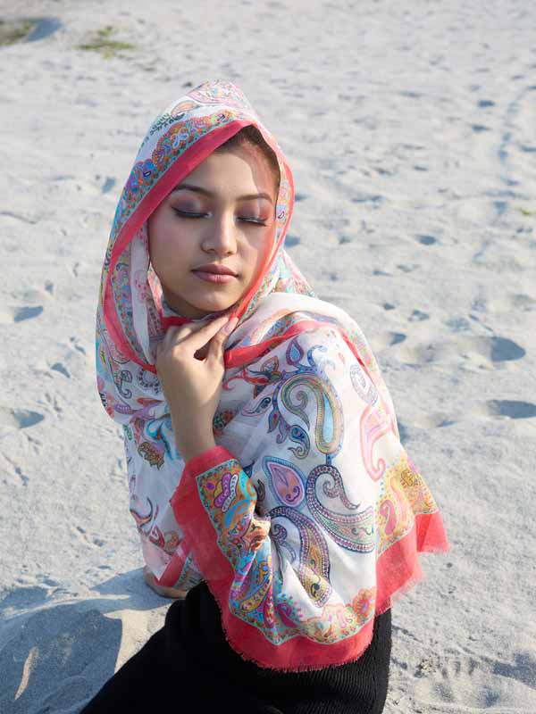 Fusion Paisley Print Scarf