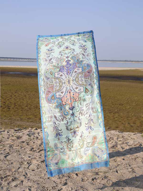 Fusion Paisley Print Scarf