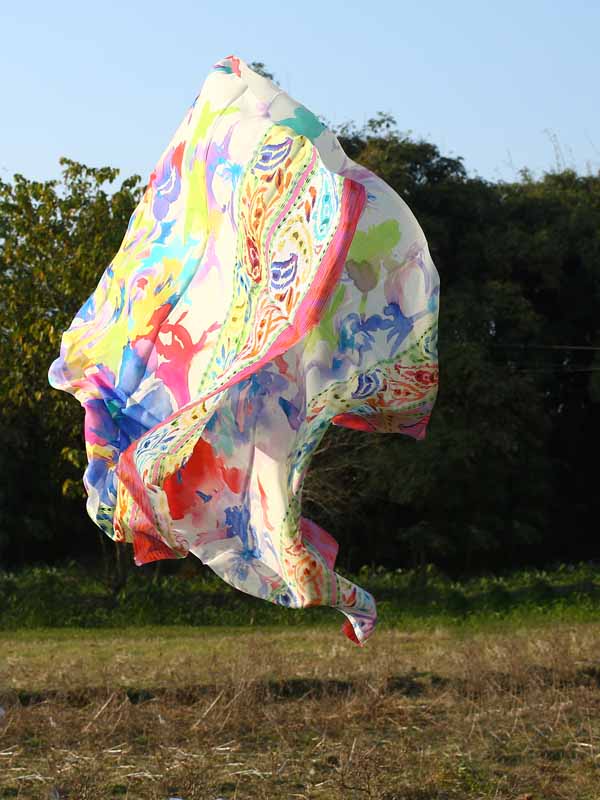 Paint Splash Modal SIlk Scarf