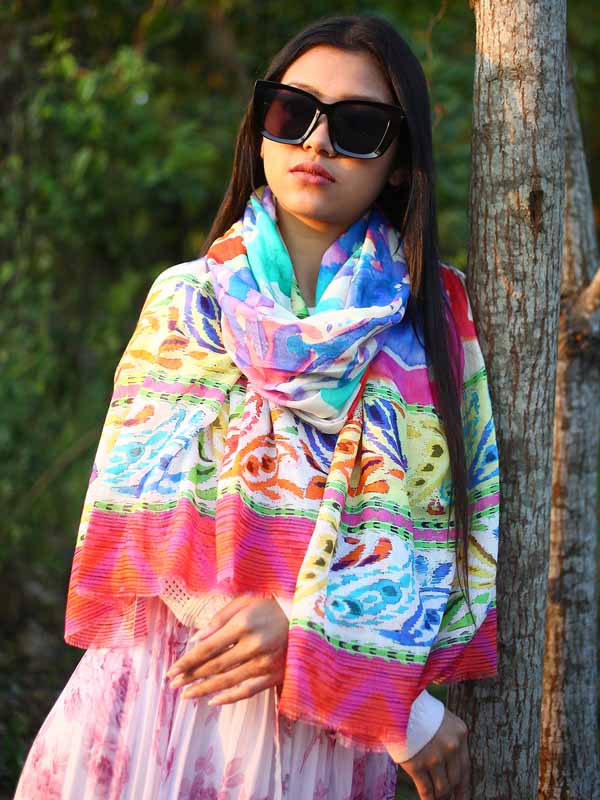 Paint Splash Modal SIlk Scarf