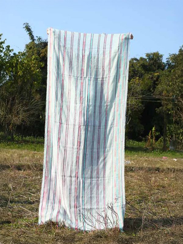 Stripes Cotton Woven Scarf