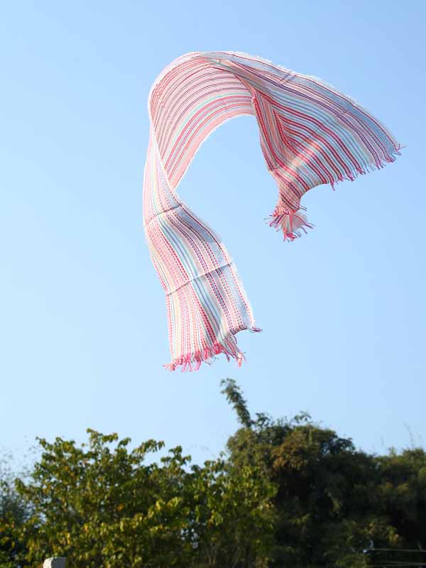 Stripes Cotton Woven Scarf