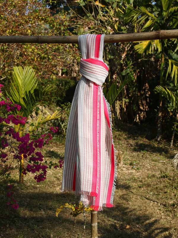 Stripes Cotton Woven Scarf