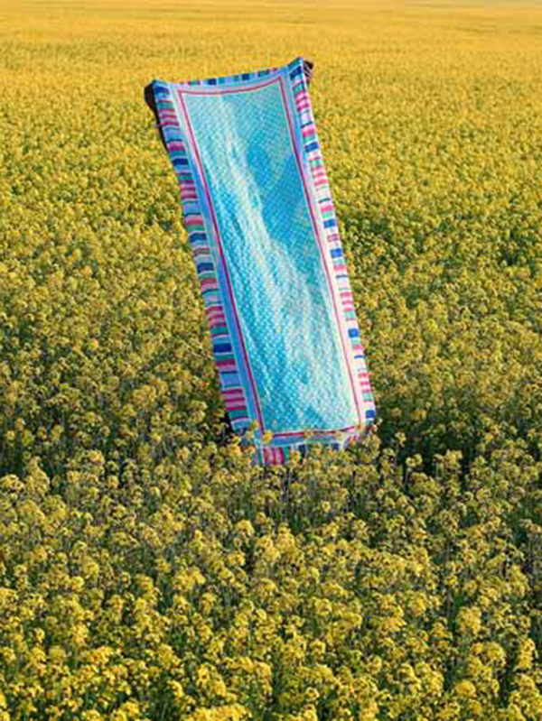 Dots Print Linen Scarf