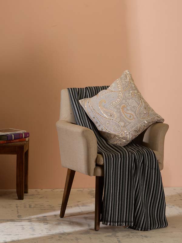 Paisley Hand Emb Decorative Cushion