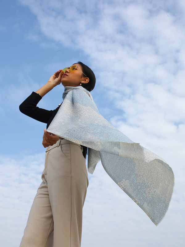 Animal  Print Silk Scarf