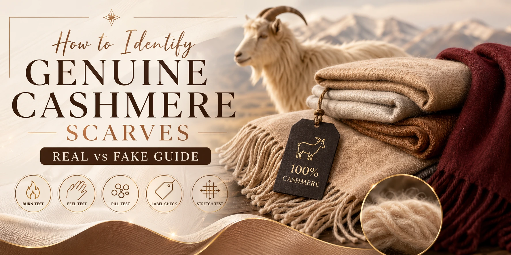How to Identify Genuine Cashmere Scarves: Real vs Fake Guide