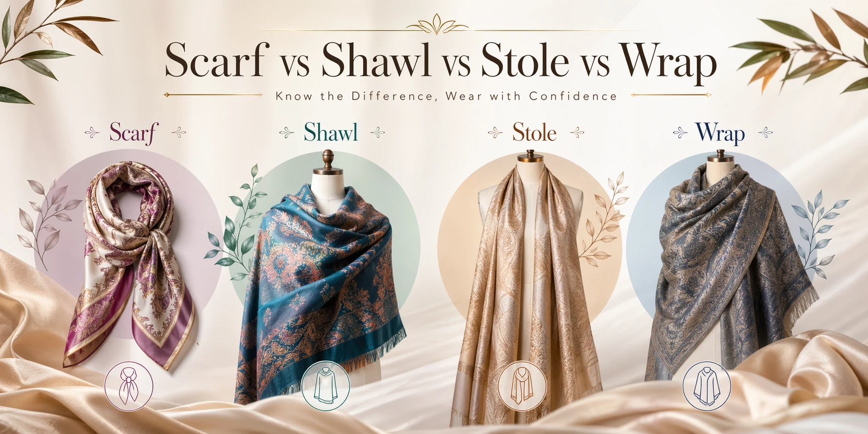 Stole, Shawl, Scarf, Wrap: What’s The Difference Between Them?