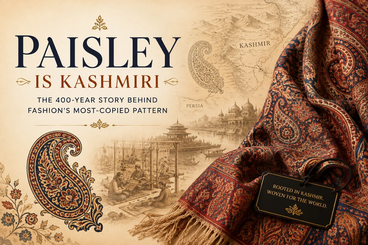 Paisley is Kashmiri: The 400-Year Story Behind Fashion’s Most-Copied Pattern